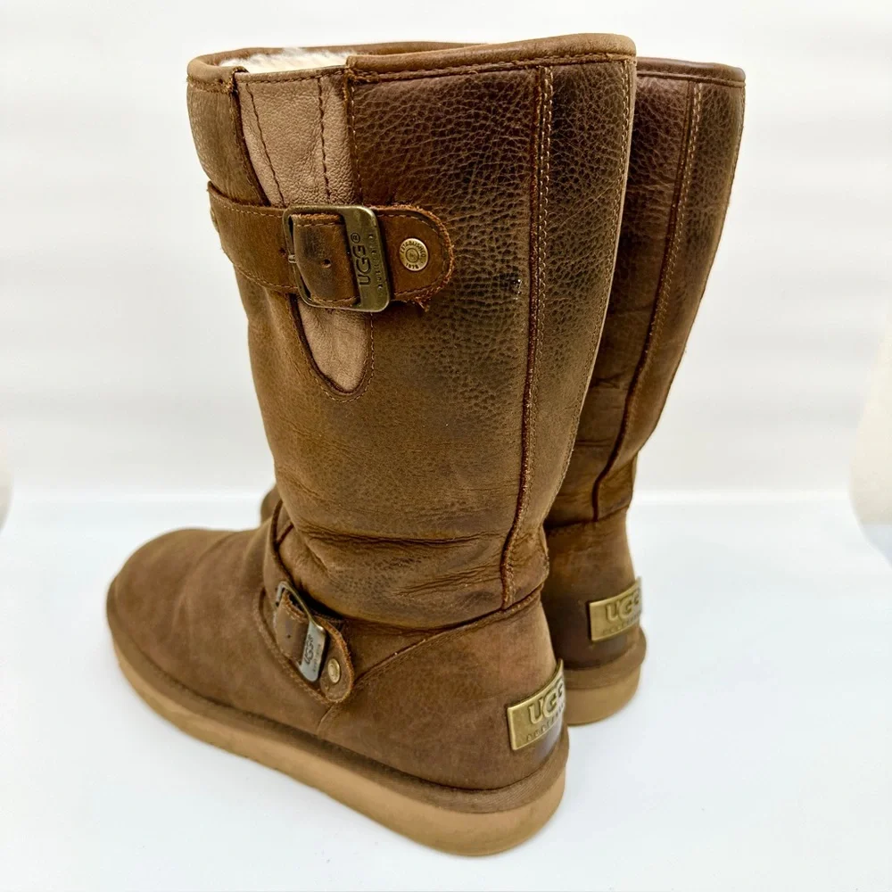 UGG Sutter Toast Boots 1005374 Women’s Size 8 Water Resistant